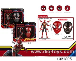 Spider-Man with light&Mask 2sets mixed loading in window box
