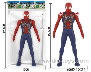 6.5inch Spider-Man with light (could movable joint)in Opp bag