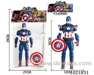 12inch Captain America with light&music in PP bag with header