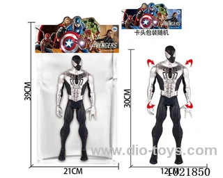 12inch Spider-Man with light&music (could movable joint)in PP bag with header