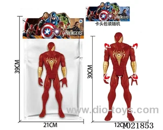 12inch Spider-Man with light&music (could movable joint)in PP bag with header
