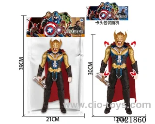12inch _x000D_
Thor with light&music (could movable joint)in PP bag with header