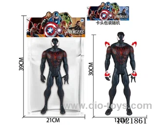 12inch Spider-Man with light&music (could movable joint)in PP bag with header