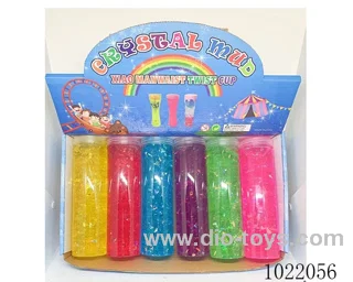 6PCS 20CM Crystal clay in display box