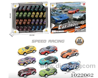 32pcs pull back car 8sets mixed loading in Window box