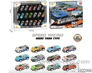 21pcs pull back car 12sets mixed loading in Window box