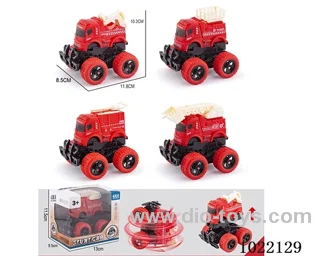 Collision deformation friction car 4sets mixed loading in Window box