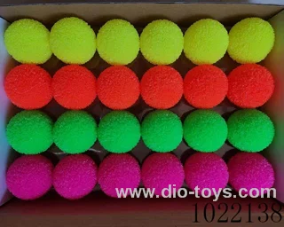 6.5cm  24pcs MONOCHROMATIC GRASS BALLS IN DISPLAY BOX