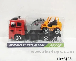 Inertial car 2color & 4set mixed loading in PVC cover