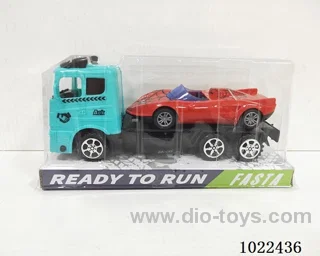Inertial car 2color & 4set mixed loading in PVC cover