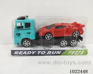 Inertial car 2color &2set mixed loading in PVC cover