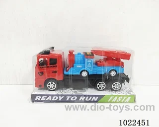 Inertial car 2color &4set mixed loading in PVC cover