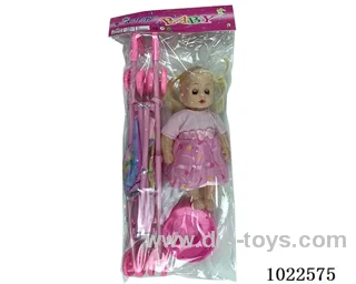 12inch doll with Cart & bedpan &IC in pp bag with header