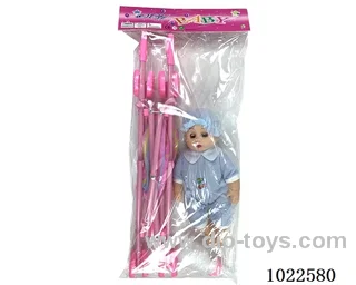 12inch doll with Cart & bedpan &IC in pp bag with header