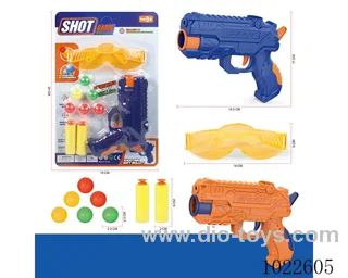 Dual-purpose gun with goggles 2color mixed loading in blister card