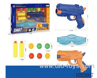 Dual-purpose gun with goggles 2color mixed loading in window box