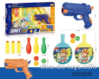 Dual-purpose gun with ping-pong 2color mixed loading in window box