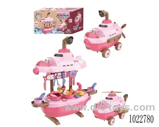 3 in 1 Aircraft submarine kitchen in color box