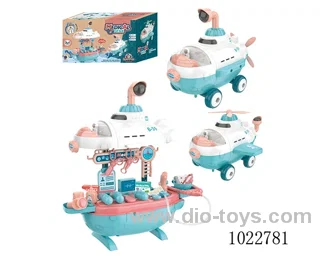 3 in 1 Aircraft submarine doctor in color box