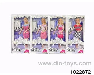 11.5 inch 9 joint doll set in window box