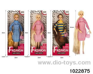 11.5 inch 9 joint doll set in window box