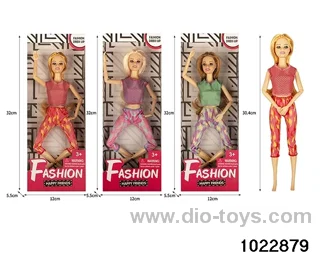 11.5 inch 9 joint doll set in window box