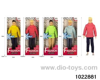 11.5 inch 9 joint doll set in window box