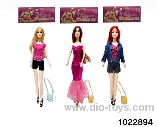 11.5 inch 11 joint doll set in PP bag with header