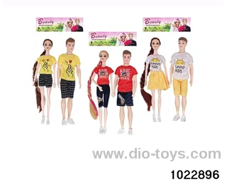 11.5 inch 9 joint doll set in PP bag with header