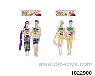 11.5 inch 11 joint doll set in PP bag with header
