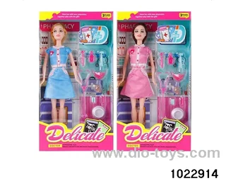 11.5 inch doll set in window box