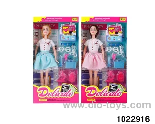 11.5 inch doll set in window box