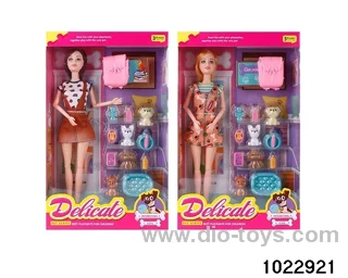 11.5 inch 11 joint doll set in window box