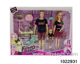 11.5 inch 9 joint doll set in window box