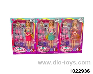 11.5 inch 9 joint doll set in window box