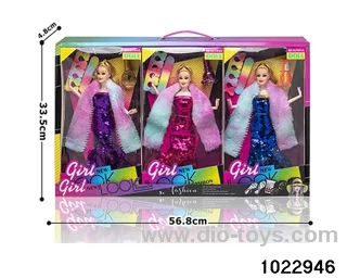 11.5 inch 9 joint doll set in display box