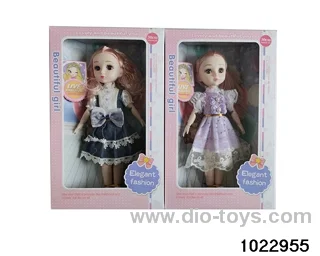 14-inch 12-joint doll set in window box
