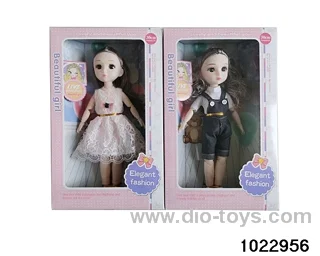 14-inch 12-joint doll set in window box