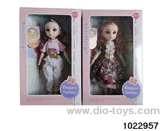 14-inch 12-joint doll set in window box