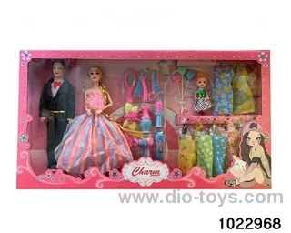11.5 inch 9 joint doll set in window box