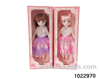 14-inch 12-joint doll set in window box