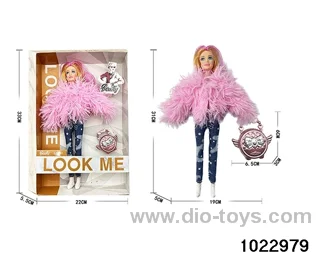 11.5 inch 9 joint doll set in window box