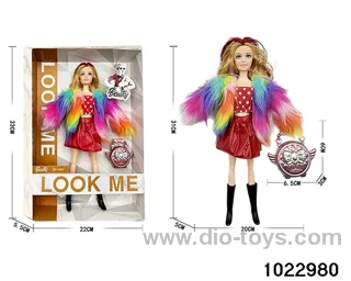 11.5 inch 11 joint doll set in window box