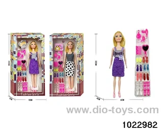11.5 inch 11 joint doll set in window box