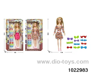 11.5 inch 11 joint doll set in window box