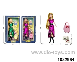 11.5 inch 11 joint doll set in window box