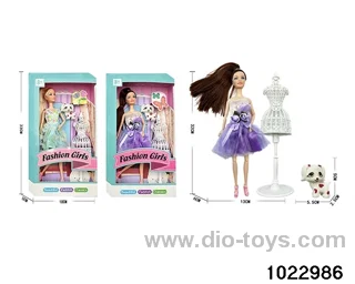 11.5 inch 11 joint doll set in window box