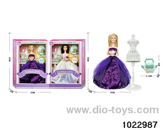 11.5 inch 11 joint doll set in window box