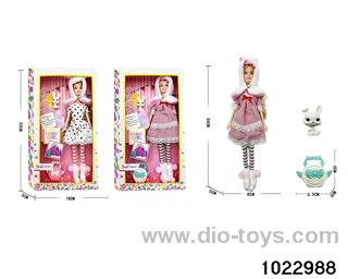 11.5 inch doll set in window box