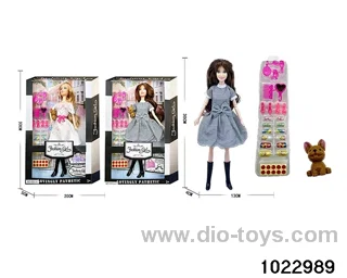11.5 inch 11 joint doll set in window box